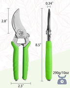 WORKPRO 8.5" Bypass Pruning Shears, Professional Forged Garden Shears