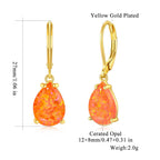 CiNily Teardrop Leverback Dangle Earrings for Women Hypoallergenic