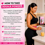 Aguaje CurvyFruit Powder for Women: Natural Curves & Hormonal Balance – – Booty, Hips & Bust Support – 3.5 Oz /1 Month Supply – Menopause Relief – Made in Peru