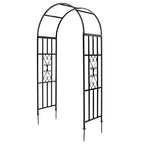 SCENDOR Garden Arbors, Curved Metal Endurable Iron Trellis Plants Stand Use for Outdoor Garden Arbor Climbing Plants Wedding Arches Ceremony