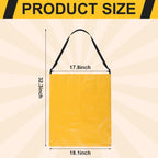 Faccito 1 Pack Litter Bag with Shoulder Strap Trash Pickup Bag Holder Lawn Leaf Chute Vinyl 4.45 Cubic Feet No Bending Portable Trash Picker Grabber for Patio Yard Garden (Yellow)