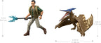 Mattel Jurassic World Rebirth Human & Dinosaur Figure Pack, Dr Henry Loomis & Pteranodon, Movie Accurate 3.75 Inch Scale, Posable Collectible