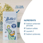 Nellie’s Laundry Soda 125 Loads – Laundry Powder Detergent – 4 Ingredients – No Residue – HE & Septic Safe – Made in Canada
