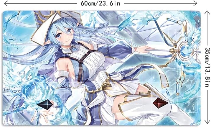 New Anime Dark Magician Girl Playmat Trading Card Game DMG Play Mat + Free Bag (ZD039-606-A)