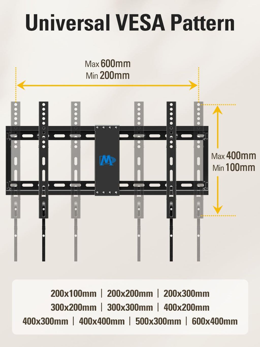 Mounting Dream Tilting TV Wall Mount for Most 37-90 Inch TVs up to 132lbs