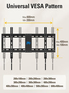Mounting Dream Tilting TV Wall Mount for Most 37-90 Inch TVs up to 132lbs