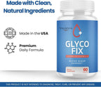 (5 Pack) Glyco Fix Capsules - GlycoFix Advanced Supplement, All Natural Formula to Maintain Healthy Levels, Maximum Strength Daily Formula, Gyco Fix Capsules Reviews - 300 Capsules for 5 Months