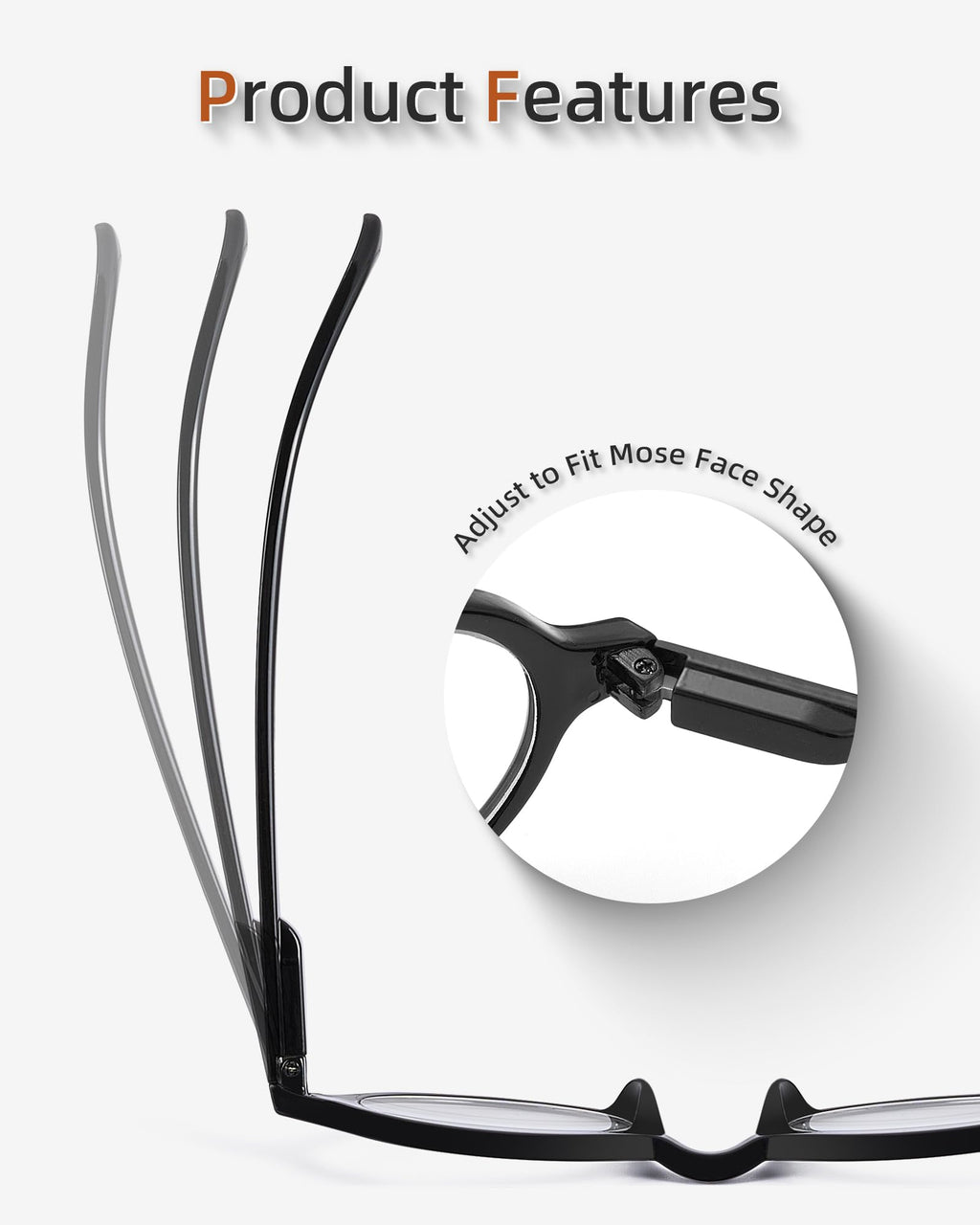 JM Set of 4 Retro Round Reading Glasses Spring Hinge Readers Men Women Glasses for Reading +2.0 Black & Tortoise
