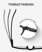 JM Set of 4 Retro Round Reading Glasses Spring Hinge Readers Men Women Glasses for Reading +2.0 Black & Tortoise