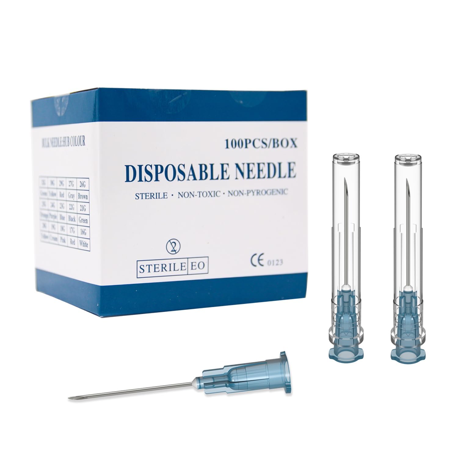 23 Gauge 1 Inch Needle,100 PCS Luer Lock Industrial Dispensing Accessories,Individually Wrapped