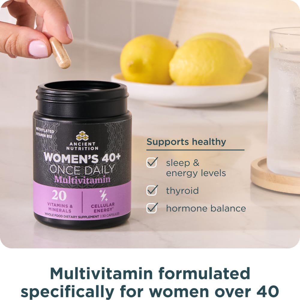 Ancient Nutrition Women's 40+ 1-Day Multivitamin, 30 CT