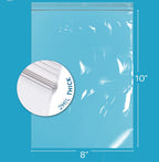 8" x 10" Zip Bags, Case of 4,000, Clear Plastic Reclosable Poly Baggies, 2 mil with Resealable Zip Top Lock for Storage & Packaging Food, Snacks, Pharmaceutical & Industrial Supplies. GPI