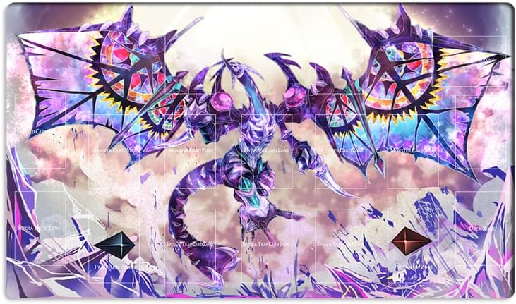 New Playmat XYZ Dragon CCG TCG Trading Card Game Mat with Zones + Free Bag (ZD014-351-A)