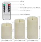 ANGELLOONG Flameless Candles with Remote, Battery Candles Flickering