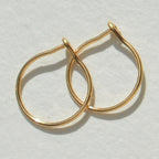 14k Real Gold Thin Hoop Earrings | Hoops Gold Hoop Earrings for Women Tiny Dainty 14 Karat Small Earring Hoops Mini Hugging Petite 14 Carat Wire Endless Skinny Earings Aretes Argollas Huggies Jewelry | Handmade in FL (12 mm, 14k yellow gold)