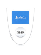 Jewlpire 925 Sterling Silver Chain Necklace for Women, 1.2MM Cable Chains Silver Chain for Women Sturdy Women's Chains Necklace, 20 Inch