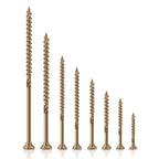 BNUOK #8 Deck Screws 1-1/4" Exterior Decking Wood Screws Heavy-Duty Outdoor Torx Drive Head,Bronze Rust Resistant Epoxy Coated for Timber,Fence,Star Bit(2.5Ib,436Pcs)