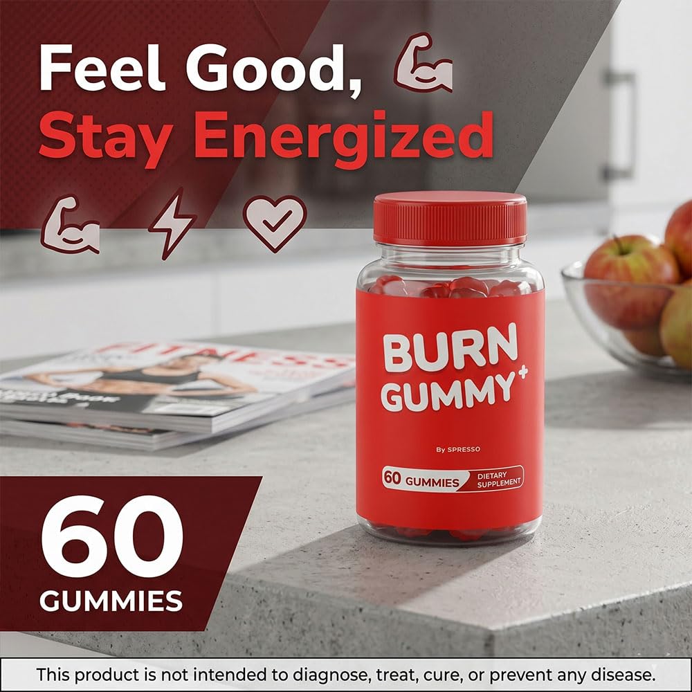 (2 Pack) Burn Gummies, Official Burn Supplement Gummys with Premium Ingredients, Advanced Formula Support for Overall Health & Wellness Reviews (120 Gummies)