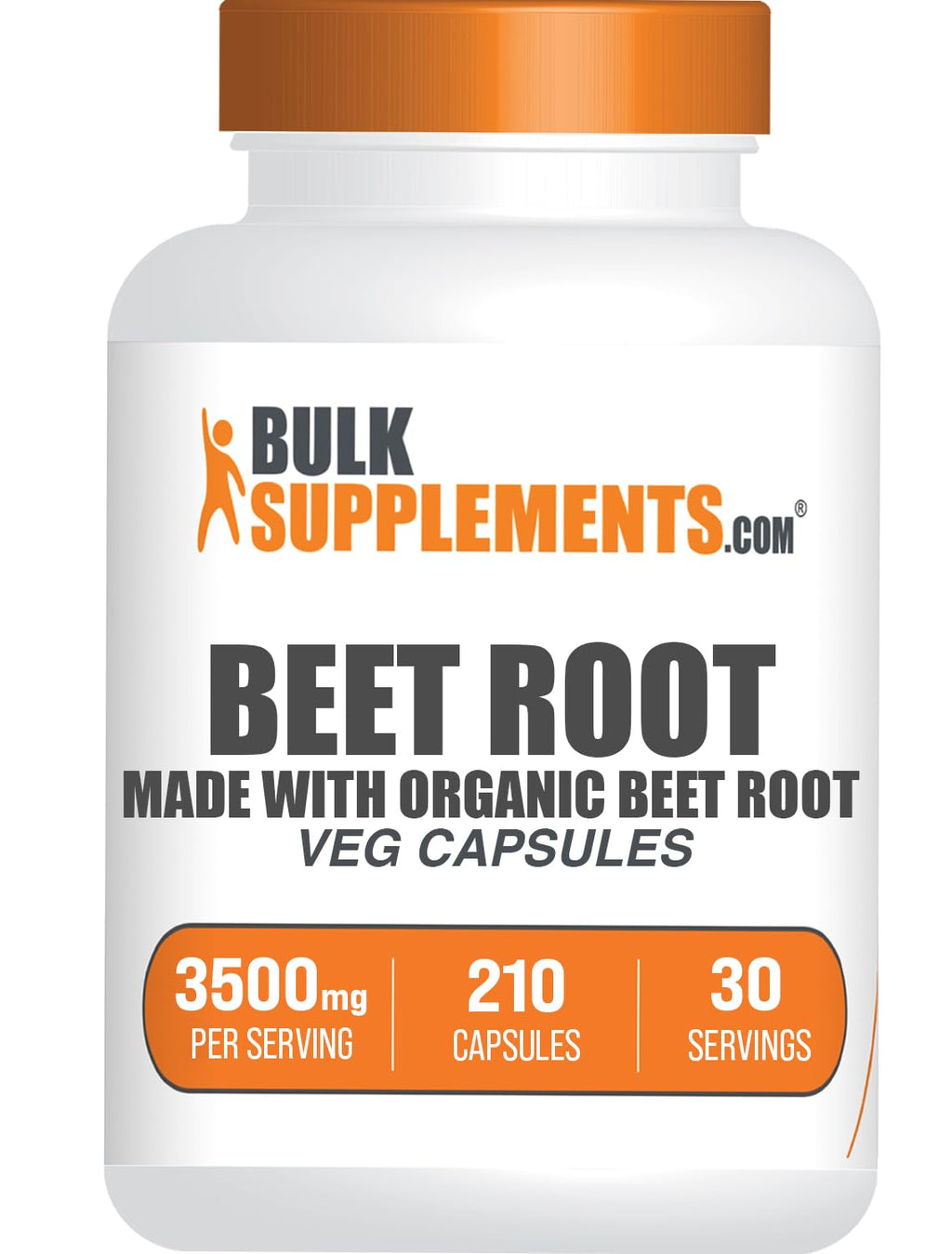 BulkSupplements.com Beet Root Capsules - Beet Root Supplement, Beet Root Pills - Vegan, Superfood, & Gluten Free - 7 Capsules per Serving, 210 Veg Capsules (Pack of 1)