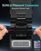SUNLU Official Filament Connector, Fast Heating Filament Splicer for 3D Printer Filament 1.75mm, Up to 240°C, Compatible with PLA PETG TPU ABS PA Nylon, Easy to Use, Pack with 200PCS PTFE Sleeve