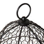 Gardener’s Supply Company Sturdy Chicken Wire Cloche Plant Protector Cover | Sturdy Metal Cage Garden Protection for Your Plants & Seedlings | 16" in Diameter x 12-1/2" H - Black