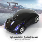 ASHATA 2.4G Wireless Mouse Car Mouse with USB Reciver 1600DPI Optical Mouse for PC Computer Laptop Tablet, High Precision Cute Mouse for Win XP/Vista/Win7/ME/2000/for Mac OS (Black)