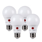 TORCHSTAR 4-Pack Dusk to Dawn LED Light Bulb Outdoor, A19, 5000K