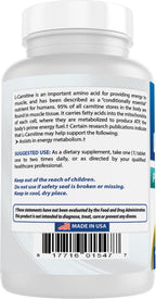 Best Naturals L-Carnitine 1000mg 60 Tablets (60 Count (Pack of 2))