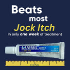 Lamisil Jock Itch Antifungal Cream, 1 Week Treatment, Clinically Proven, Fast and Effective Symptom Relief of Itching, Burning and Redness. 42 oz (12g) (Pack of 2)