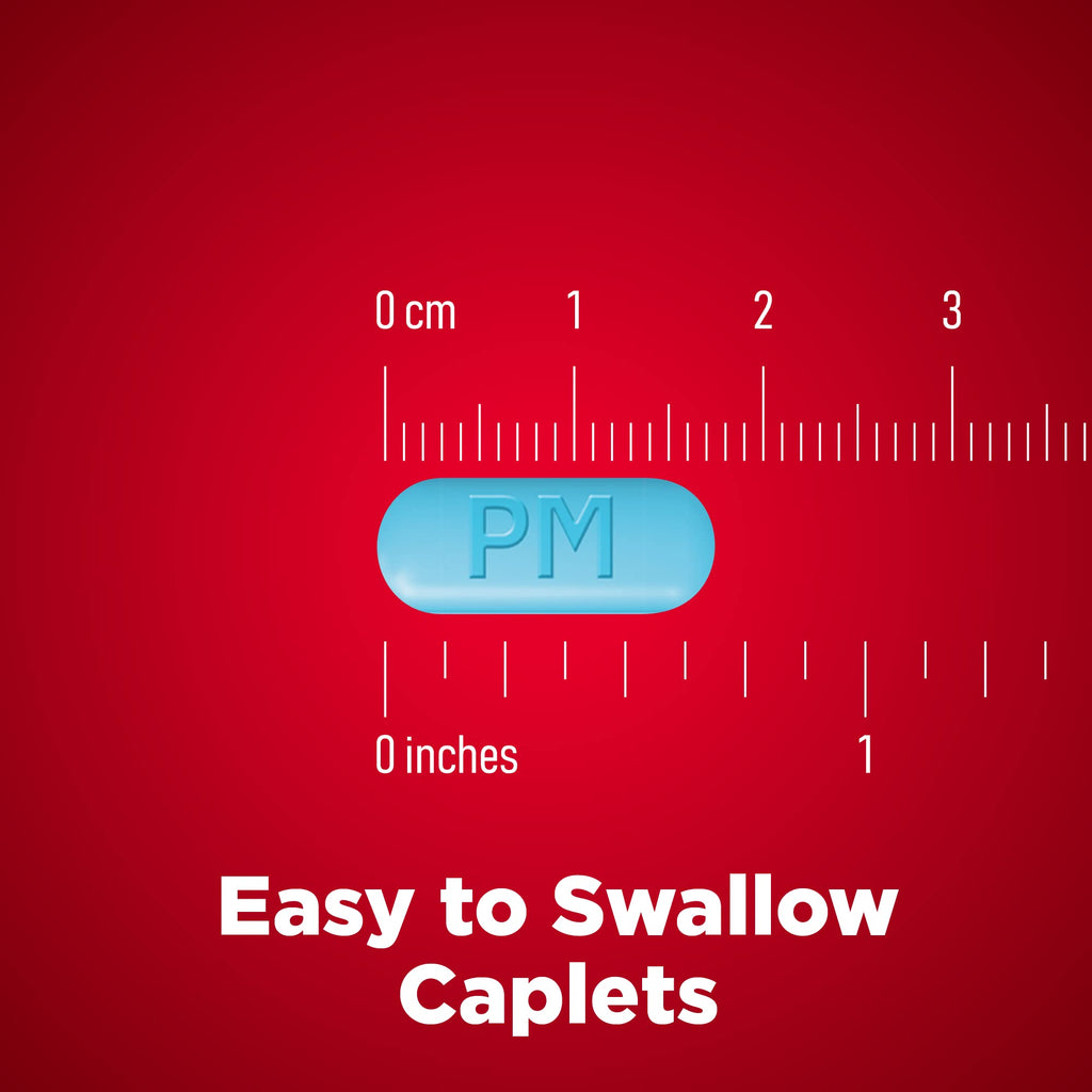 Amazon Basic Care Acetaminophen PM, Pain Reliever Plus Nighttime Sleep Aid, Blue, 100 Count (Pack of 3)