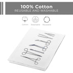 Avalon Towels Surgical Huck Towels (Pack of 12) Size 17x26 Inches, 100% Cotton Cleaning Cloths, Multi-Purpose, Perfect for Hospitals and Home (White)