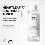 Anua Heartleaf 77 Soothing Toner, Moisturizing & Calming Facial Toner for Glass Skin, Hyaluronic Acid, Lightweight Hydration for Sensitive Skin, Redness Relief, Korean Skincare, 8.45 fl.oz