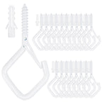 Sexoeie 20PCS Eye Screw Hooks for Hanging Heavy Duty with Safety Buckle.Metal Ceiling Hooks for Hanging Plants,Cup,Wind Chime,Bird Feeders,String Lights at Indoor&Outdoor,2.36 Inch（No Drill Bit