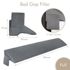 Vekkia Bed Wedge Pillow/Headboard Pillow/Foam Mattress Wedge,Bed Gap Filler to Close Gap (0-3.5") Between Headboard and Mattress