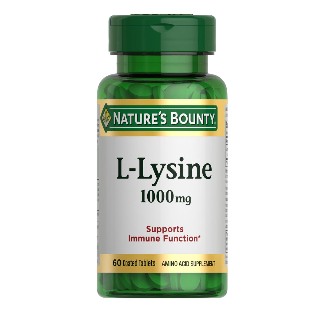 Nature's Bounty L-Lysine 1000 mg, 60 Tablets (Pack of 3)