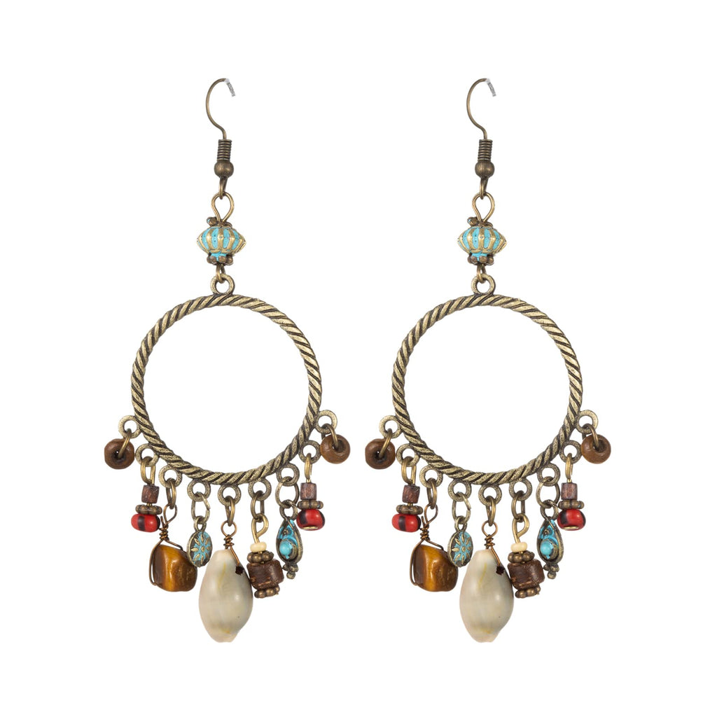 Boho Earrings for Women Dangling Vintage Bohemian Beach Style Earrings