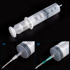 300ml/cc Syringes with Tube 40 Inch Handy Plastic Tubing and Adapter Tip