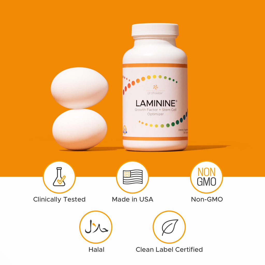 Lifepharm Laminine - Cellular Support Supplement for Overall Wellness, Cognitive Function, and Vitality (30 Count)