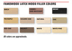 FamoWood 40022126 Latex Wood Filler - Pint, Natural, 24 oz.