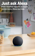Amazon Echo Dot (newest model) - Vibrant sounding speaker, Designed for Alexa+, Great for bedrooms, dining rooms and offices, Glacier White