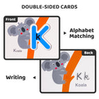 LiKee Alphabet Flash Cards Wooden Letter Puzzle ABC Sight Words Matching Games Counting Board Preschool Educational Montessori Toys for Toddlers Boys Girls 3+ Years (36 Cards& 37 Wood Pieces)