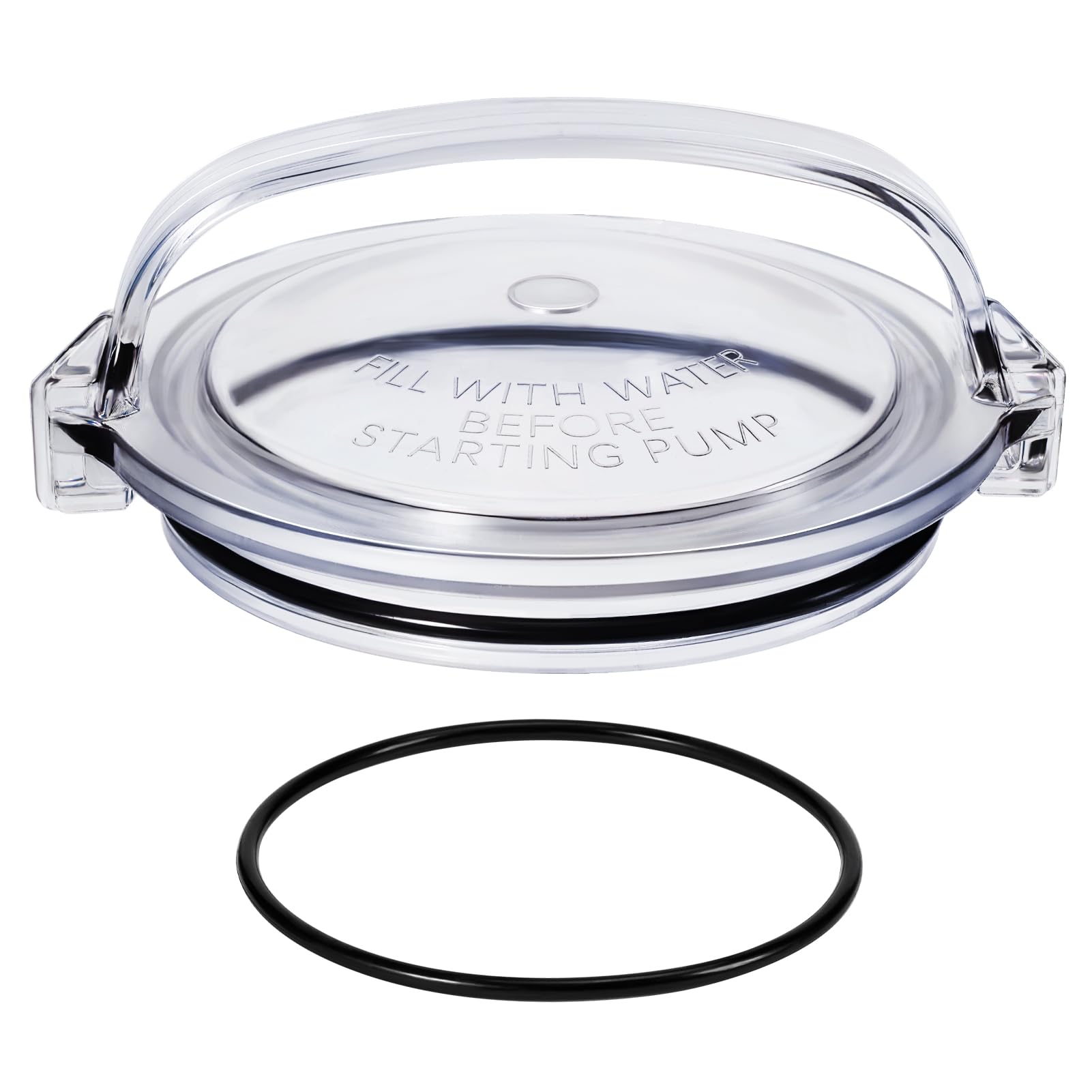 ComfyKit Pool Pump Lid and O-Ring Replacement Compatible with Hayward Power-Flo SPX1500D2A, Clear Pump Strainer Cover for Above Ground Pool Pump