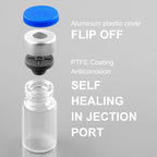Ehoycq 2ml Sealed Sterile Glass Empty Vials for Injection, 10 Pack