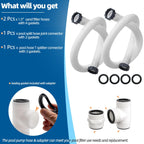 1.5" Pool Filter Pump Hose & Pool Hose Adapter Connector for Intex Coleman Above Ground Swimming Pool Sand Filter Pumps & Saltwater Systems Above Ground Pools Pump Parts
