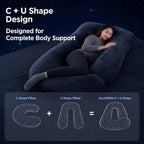 ALLOPERA U Shape Pregnancy Pillow - Full Body Maternity Pillow for Sleeping