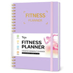 Fitness Workout Journal for Women & Men, A5(5.5" x 8.5") Workout Log Book Planner for Tracking, Progress, and Achieving Your Wellness Goals-Lavender