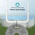 POOL HELPER Adjustable Solar Cover Holder for Steel-Wall Above Ground Pools - Heavy-Duty 5-Pack, No Drilling Required
