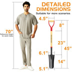 HIGHLIGHT Spade Shovel Digging Trench Garden 45 Inch D Grip Steel Shovel