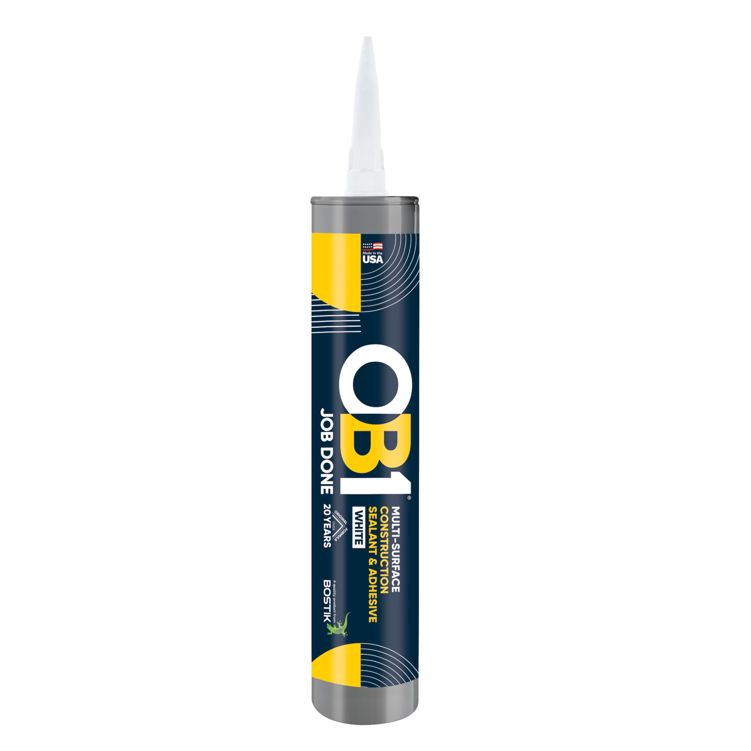 OB1 Universal Caulk Sealant & Adhesive White 10.1oz - 1 Cartridge