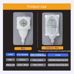 Condom Catheter Urine Collection Bag Reusable Wearable Silicone Urine Drainage Device with 2 Catheter Bag Systems 2 Piece Pants Set (Men Blue+White)